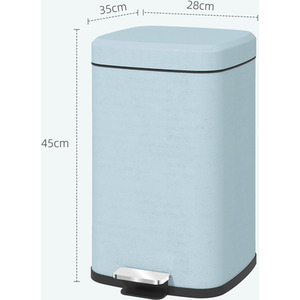 HOMCOM Kitchen Pedal Bin Fingerprint Proof by HOMCOM