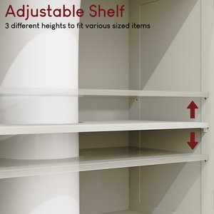 Priano 2 Door Under Sink Cabinet - Grey by Vida Designs