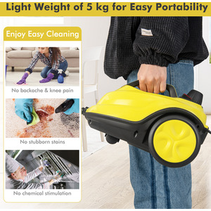 Costway 2000W Rolling Cleaning Machine Multipurpose Steam Cleaner - Yellow by Costway