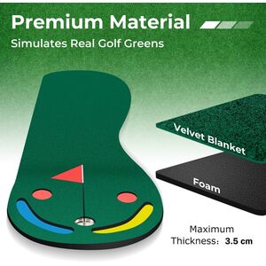 Golf Putting Green Set - Green by Costway