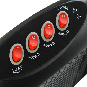 Adjustable Overheat Protection Hallogen Electric Heater - Grey