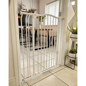 Extra Tall Curved Top Safety Gate - Matt White / 152cm - 161cm by Safetots