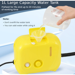 1600W Portable Steam Cleaner - Yellow by Costway