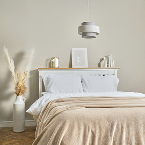 Weaver Dark Grey And Light Grey Herringbone Ceiling Pendant Shade - Grey by ValueLights