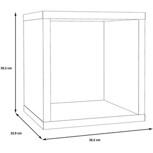 Mauro Singular Shelf Unit - Matte White