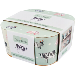Pack of 4 Daisy Farm Boston Mug