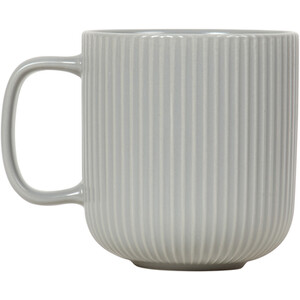 Set of 4 Ribbed Mugs - Grey