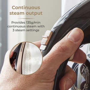 Ceraglide 2400W 1.5L Steam Gen Champagne Gold and Black - Champagne Gold by Tower