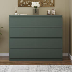 Denver Bedroom Set (2 Drawer Bedside, 8 Drawer Chest, 2 Door 2 Drawer Wardrobe) by Vida Designs