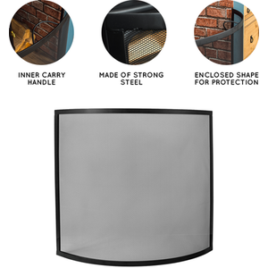 Buckton Fire Guard - Black by Vida Designs
