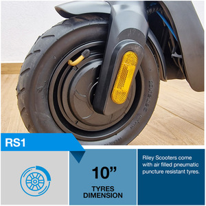 RS1 Electric Scooter - 350W - Black by Riley Scooters