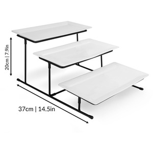 3 Tier Serving Set Platters - White by Maison & White