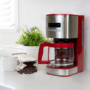 Kenmore 1.8L Digital Drip Coffee Machine - Red by Koolatron