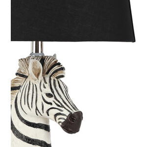 Zebra Shaped Table Lamp - Black and White