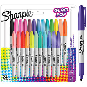 Pack of 24 Sharie Glampop Permanent Markers by Sharpie