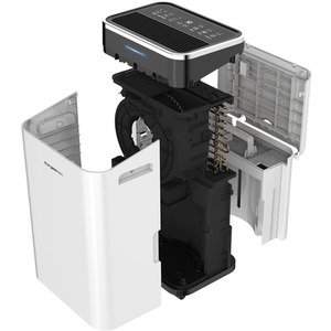 Auto-Off Coloured LED Quiet Dehumidifiers by Livingandhome