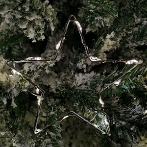 Set of Star Curtain Lights with Warm LEDs Microbrights String Lights - Warm White by Samuel Alexander