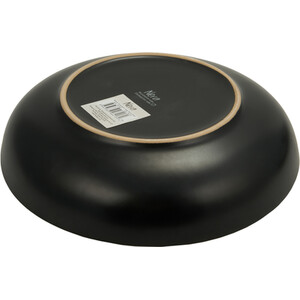 Nera Ribbed Serving Bowl - Black / 27.8cm