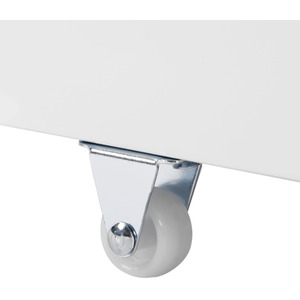 Wooden Solid Pine Storage Bed - White by Abrihome