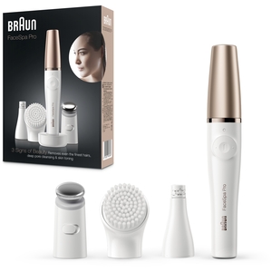Braun FaceSpa Pro SE911 All-in-One Facial Epilator, WhiteBronze - White by Braun