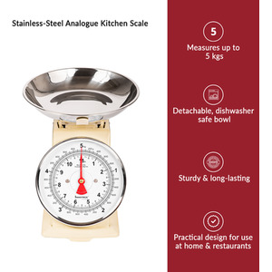 Innoteck 5 Kg Traditional Kitchen Scales - Cream by Innoteck