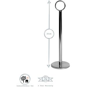 Table Numbers with Holders - 30cm - Silver / 25 by Argon Tableware