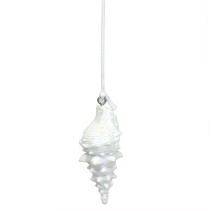 White Seashell Light Pull - White