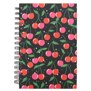 Chunky Cherry Notebook A5 - Black