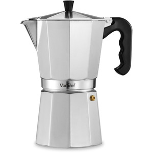 Aluminium Stovetop Espresso Maker - Silver / 450ml by VonShef