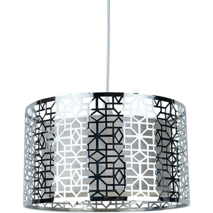 Cut Out Geometric Light Shade - Silver