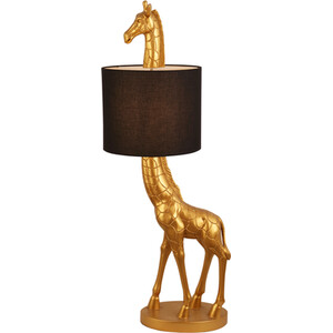 Giraffe Floor Lamp - Black and Gold
