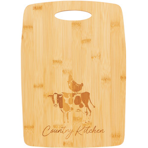 Daisy Farm Bamboo Cutting Board - Natural Wood