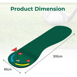 Golf Putting Green Set - Green by Costway