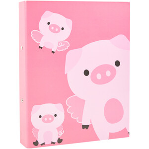 Pig Ring Binder - Pink by i doodle