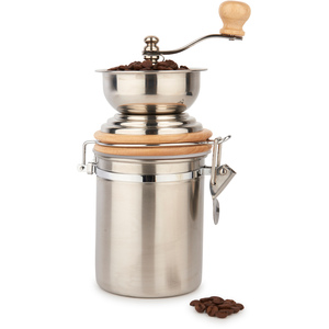 La Cafetire Traditional Hand-Operated Coffee Mill - Silver by LA CAFETIERE