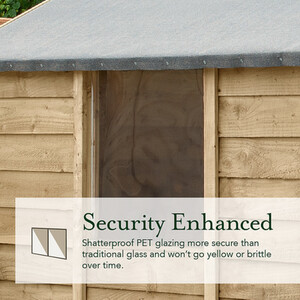 4LIFE Pent Shed 7x5 - Installation Included / Without Base / 2 by Forest Garden