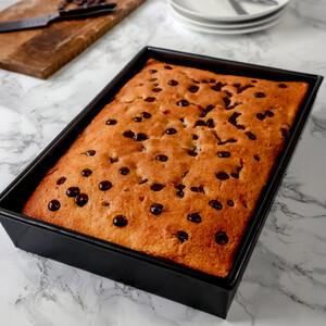 Set of 2 MasterClass Non-Stick 35cm x 24cm Rectangular Deep Pans - Grey by MasterClass