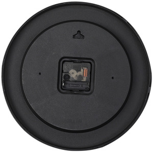 Round Clock with Arabic English Numerals - Black and White by Livingandhome