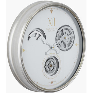 Retro Metal Working Cogs Wall Clock by Pacific Lifestyle