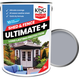 Light Grey Fence and Shed Paint 5L - ggreey by King of Paints