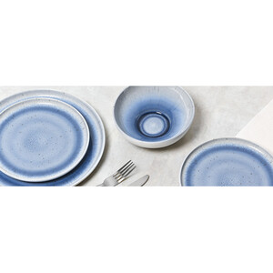 12 Piece Lagoon Dinner Set - Blue
