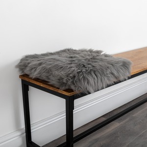 Square Sheepskin Chair Pad - Natural White by Native Natural