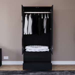 Vida Designs Glinton 4 Piece FSC Certified Bedroom Set- Black by Vida Designs