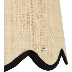 Tilda Scallop Shade - Natural and Black