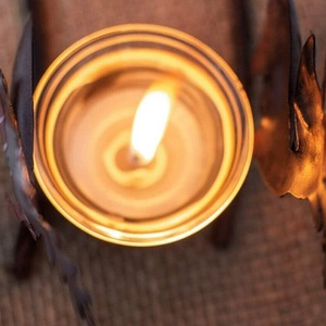 Reindeer Candle Tealight Holder - Brown by Marco Paul