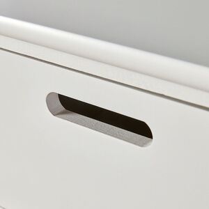 Home Source Ullswater 5 Drawer Chest Storage Unit - WhiteGrey - White by Home Source