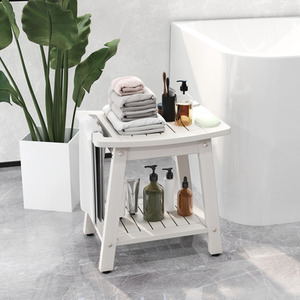 Shower Bench Seat Shower Stool by Costway