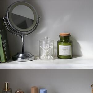 Reusable Plastic Bathroom Canisters with Clear Lid - Pack of 3 - Clear by Harbour Housewares