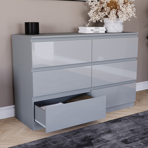 Vida Designs Glinton 3 Piece FSC Bedroom Set - Grey by Vida Designs