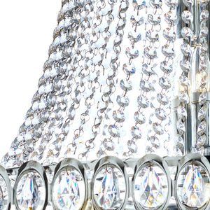 Louis Phillipe 28 Light Chandelier - Chrome by Lighting Collection
